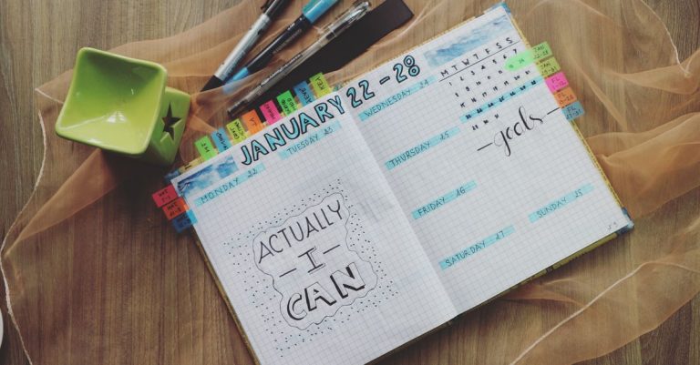 Tutor admin weekly reset: a cleared desk with a weekly planner, coffee, and a finished checklist.